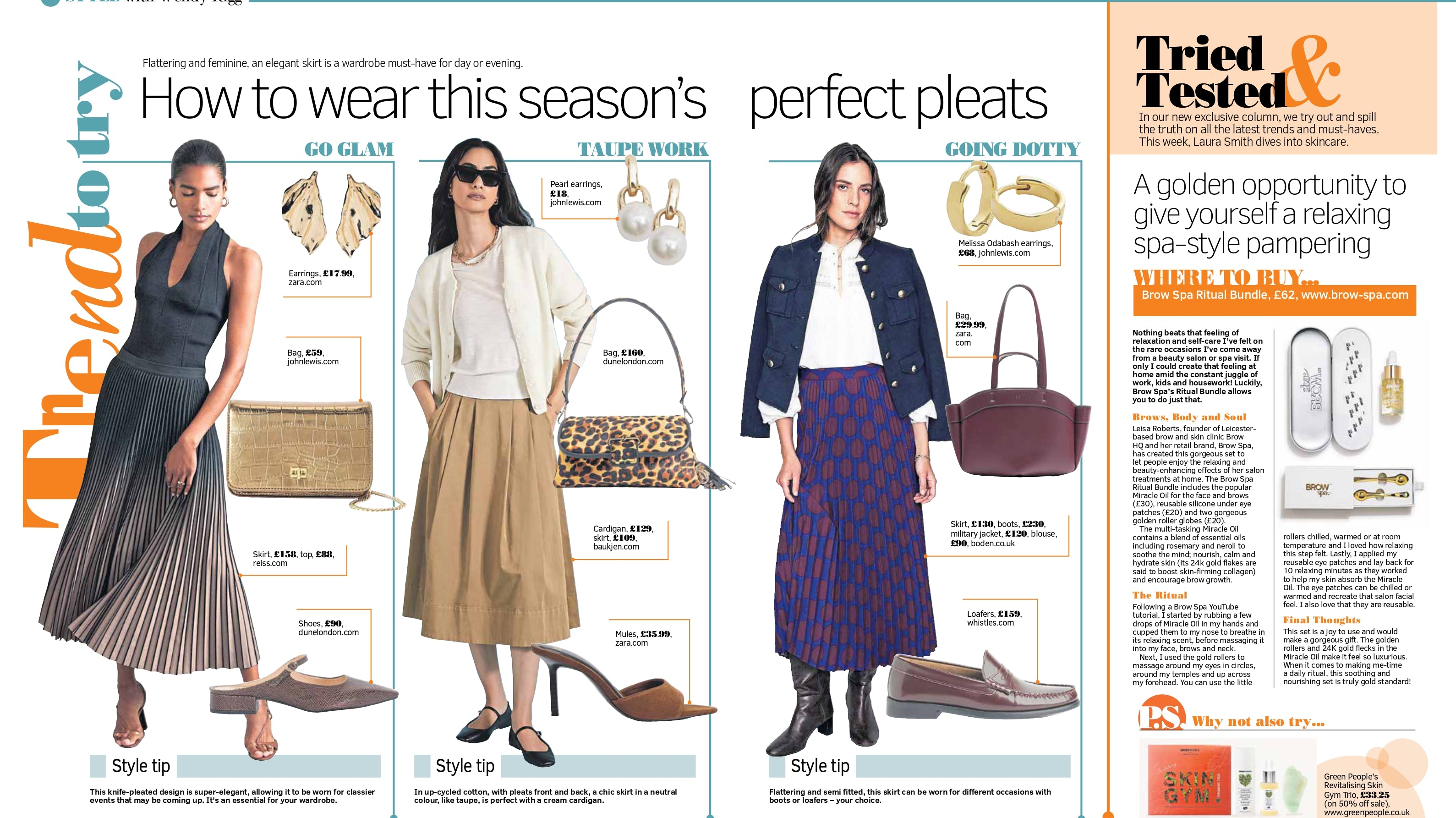 Brow Spa Ritual Bundle Featured in Sunday Post PS Magazine